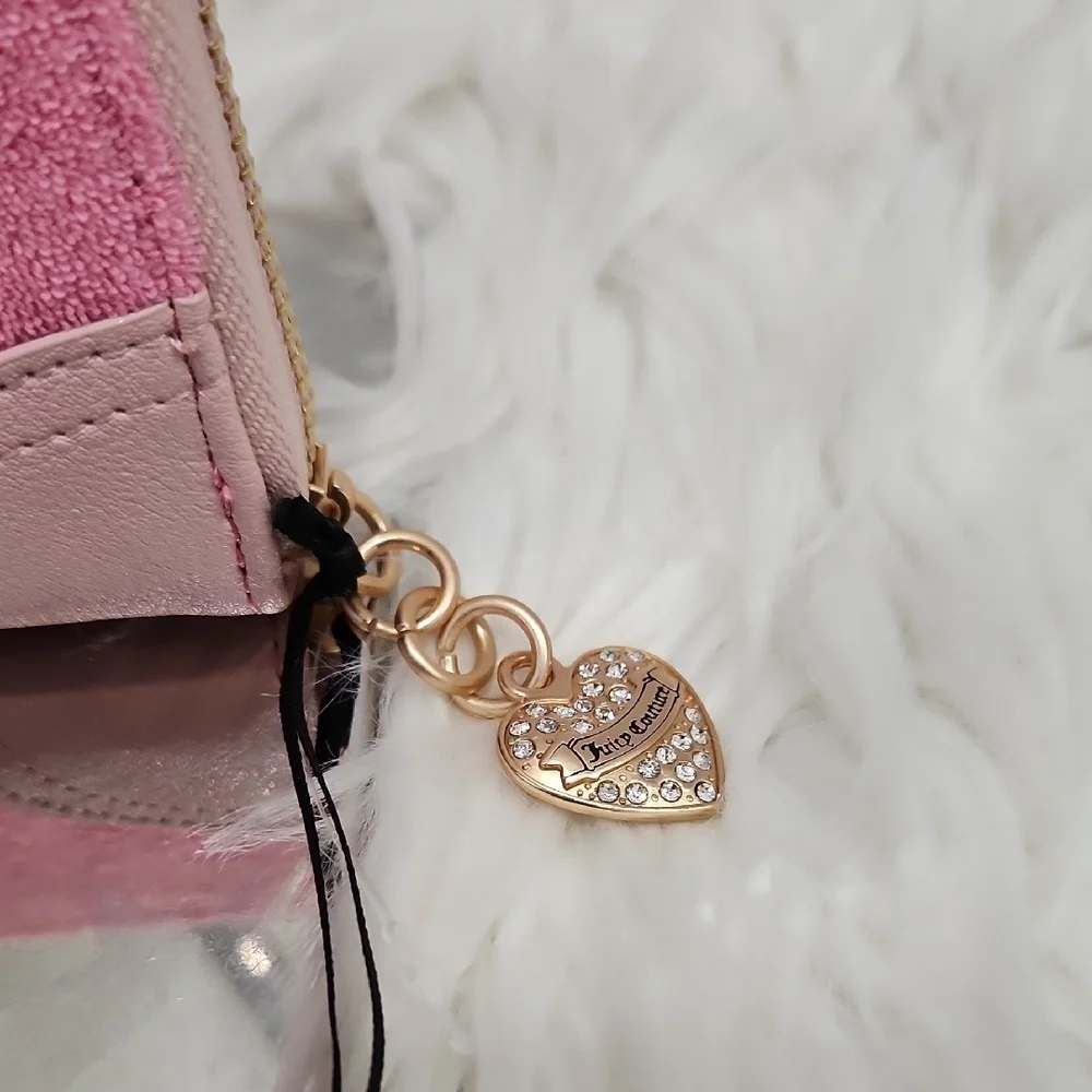 💕▪️Juicy Couture▪️lovers Club  Pink Lemonade  Long Zip Around Wallet
